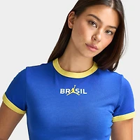 Jordan Women's Retro Girlfriend Crew P6 Old Royal / Yellow Pulse