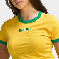 Jordan Women's Retro Girlfriend Crew P6 Varsity Maize / Lucky Green