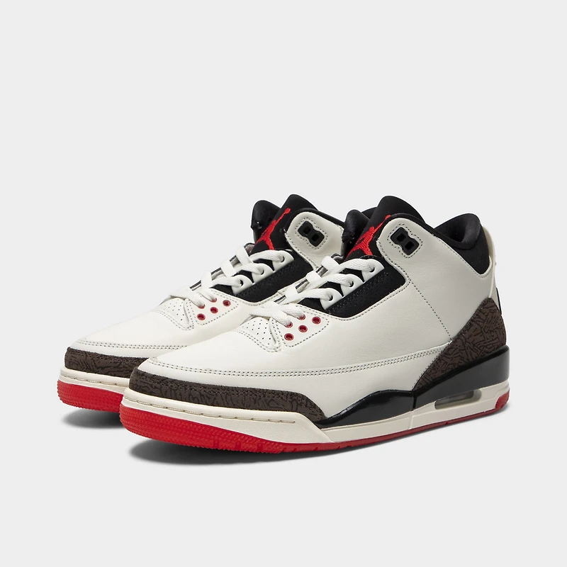 Jordan 3 Rétro OG Voile / Noir - Rouge Universitaire