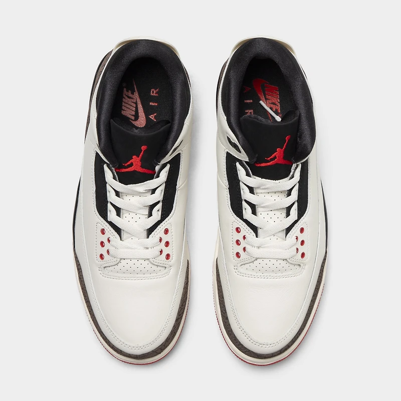 Jordan 3 Rétro OG Voile / Noir - Rouge Universitaire