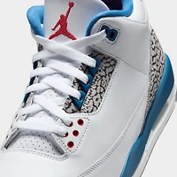 Jordan 3 Retro White / True Blue - Fire Red