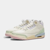 Jordan 3 Rétro OG GS Voile / Aura - Jade