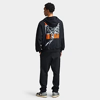 Jordan Brooklyn Men's Oversized Pullover Hoodie Black / Starfish