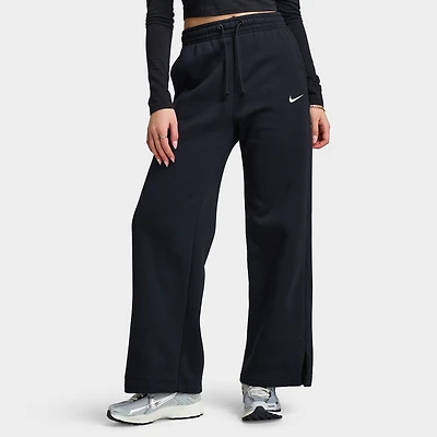 Nike Sportswear Phoenix Pantalon Polaire Taille Haute & Large Noir/Voile