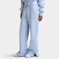 Nike Sportswear Femmes Phoenix Fleece Pantalon Taille haute Jambes Larges Bleu Hydrogène / Voile