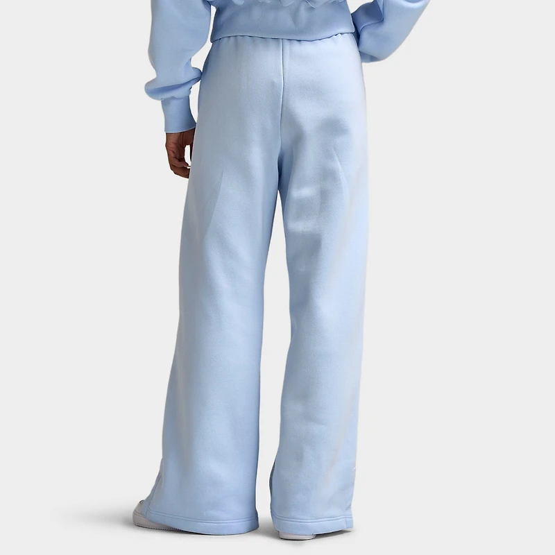 Nike Sportswear Women's Phoenix Fleece High Rise Wide Leg Pants Hydrogen Blue / Sail