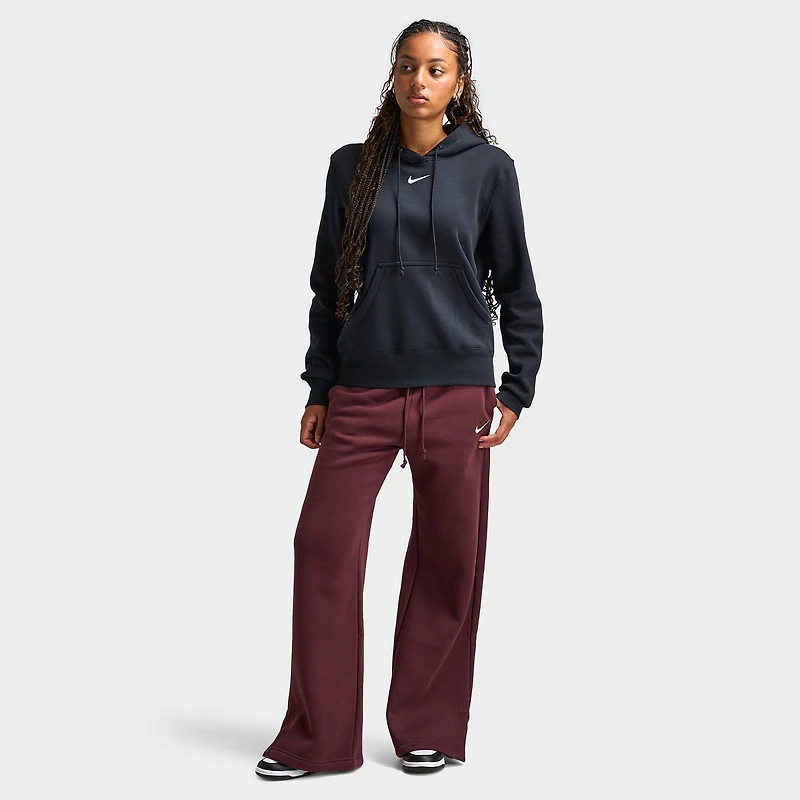Nike Sportswear Women's Phoenix Fleece High-Waisted Pants Burgundy Crush / Sail