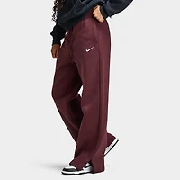 Nike Sportswear Women's Phoenix Fleece High-Waisted Pants Burgundy Crush / Sail