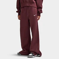 Nike Sportswear Women's Phoenix Fleece High-Waisted Pants Burgundy Crush / Sail