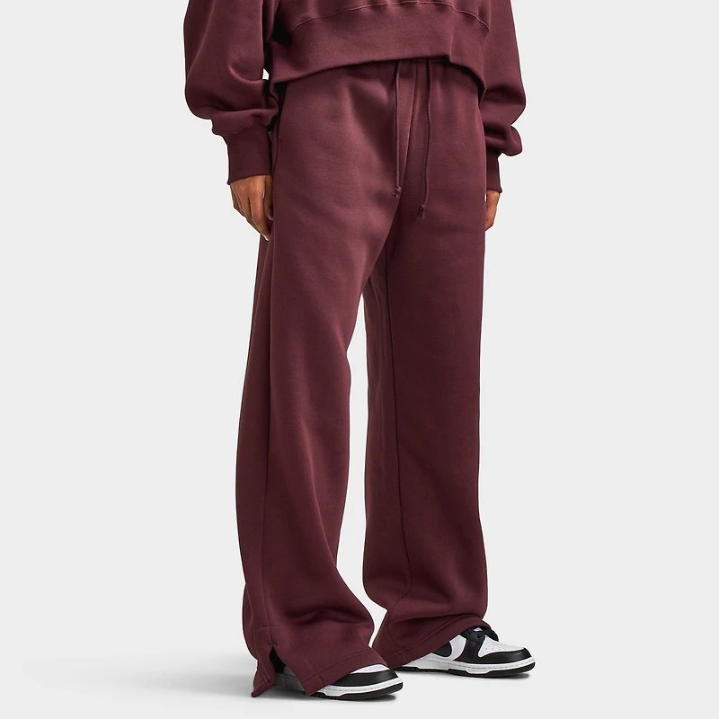 Nike Sportswear Women's Phoenix Fleece High-Waisted Pants Burgundy Crush / Sail