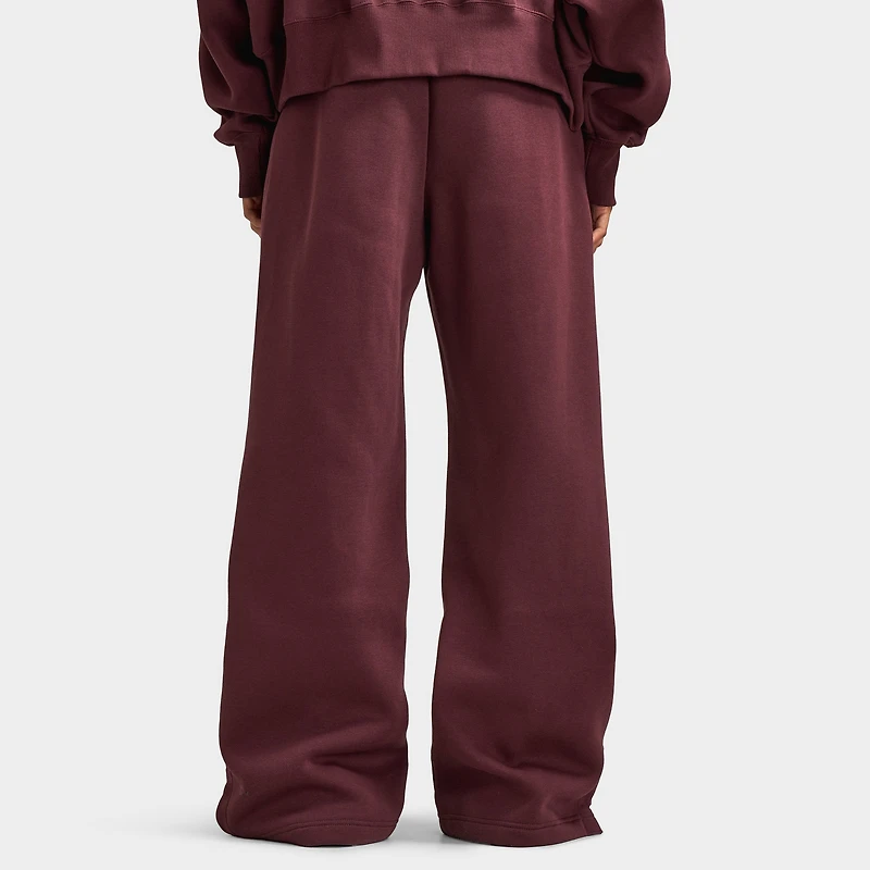 Nike Sportswear Women's Phoenix Fleece High-Waisted Pants Burgundy Crush / Sail