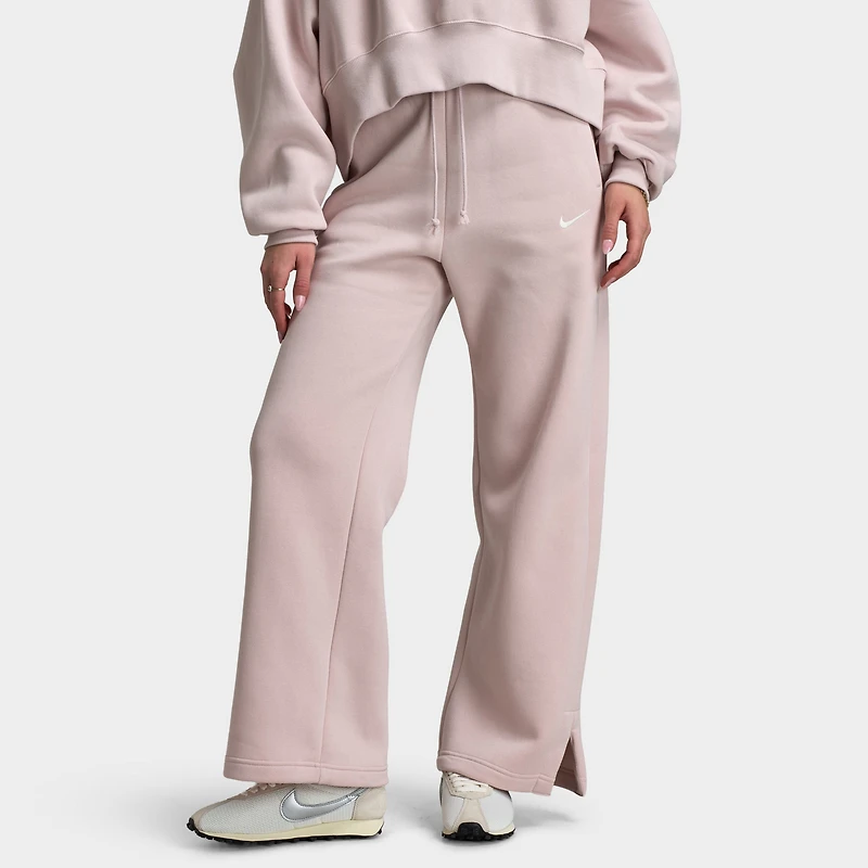 Nike Sportswear Femmes Phoenix Fleece Pantalon Taille Haute / Rouge limon