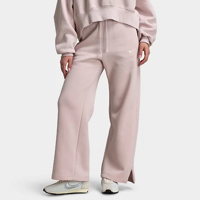 Nike Sportswear Femmes Phoenix Fleece Pantalon Taille Haute / Rouge limon