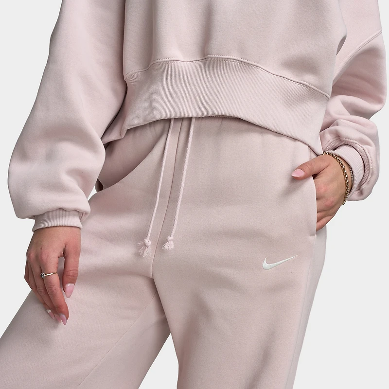 Nike Sportswear Women's Phoenix Fleece High Rise Pants Wide / Silt Red