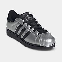 adidas Femmes Superstar II Argent Métallique / Noir
