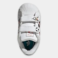 adidas Nourrisson Superstar II Blanc / Noir - Rouge