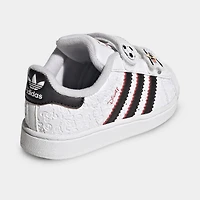 adidas Nourrisson Superstar II Blanc / Noir - Rouge