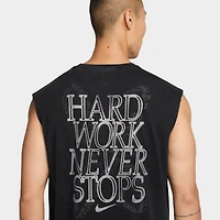 Nike Train Hard Work Graphic Tee / Black