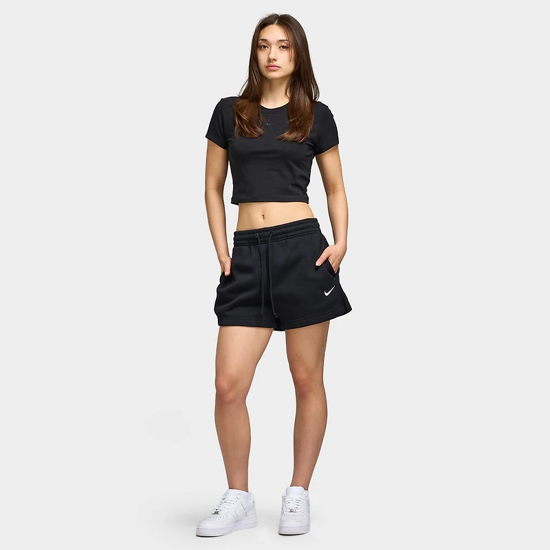 Nike Sportswear Women's Mid Rise 4" Shorts / Black White