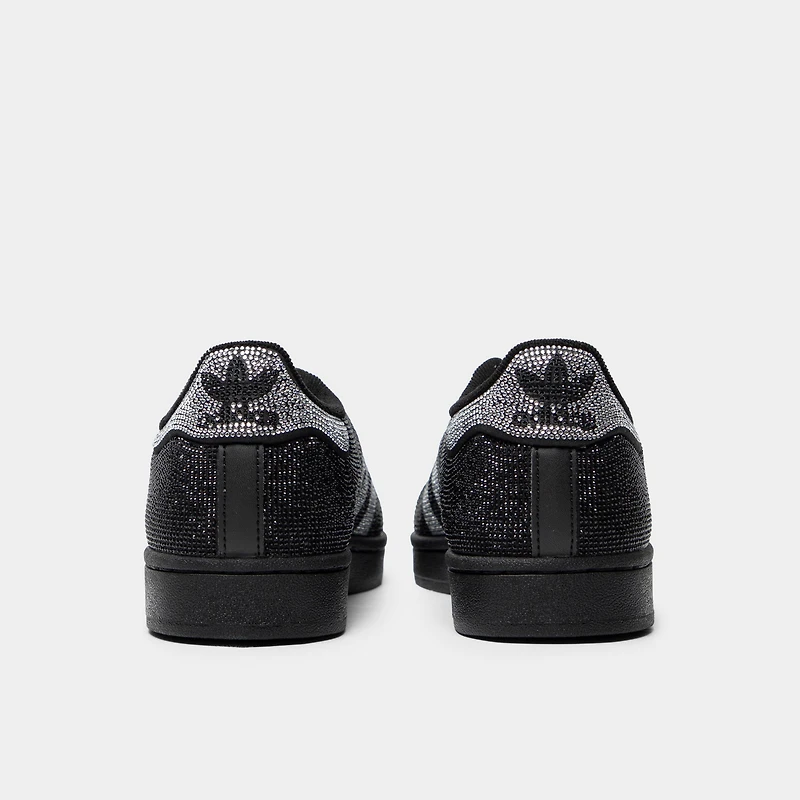 adidas Femmes Superstar II Noir / Argent métallique