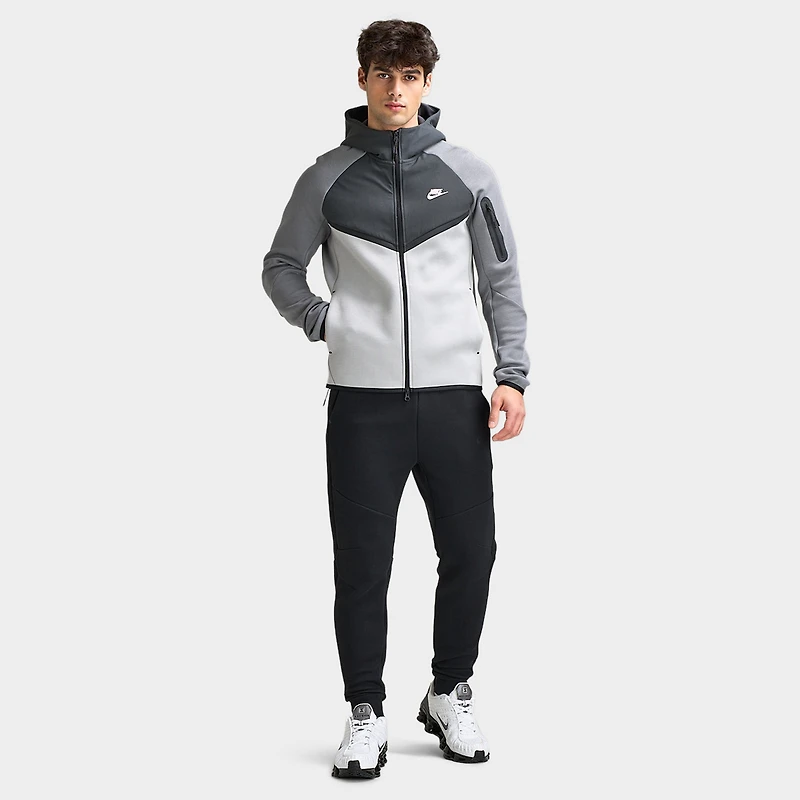 Nike Mix Tech Fleece Hoodie Smoke Grey/ Anthracite/ Pink