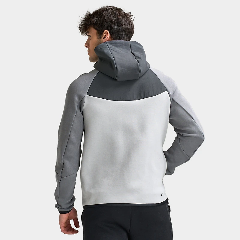 Nike Mix Tech Fleece Hoodie Smoke Grey/ Anthracite/ Pink