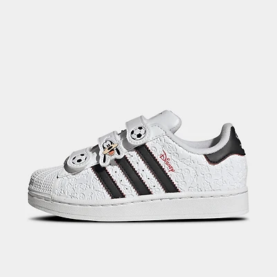adidas Enfant Superstar II Blanc/Noir - Rouge