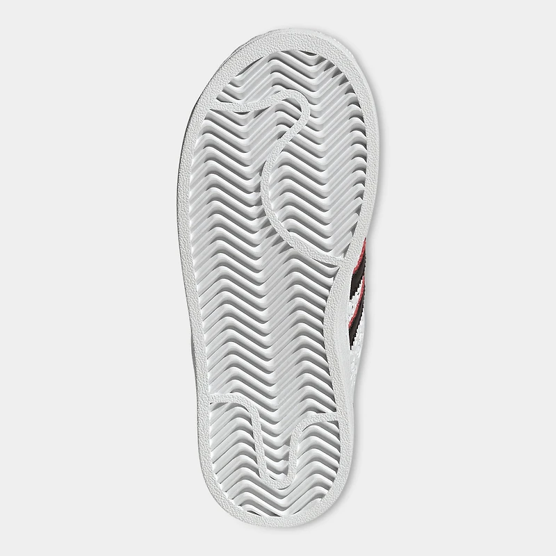 adidas Children's Superstar II White / Black - Red