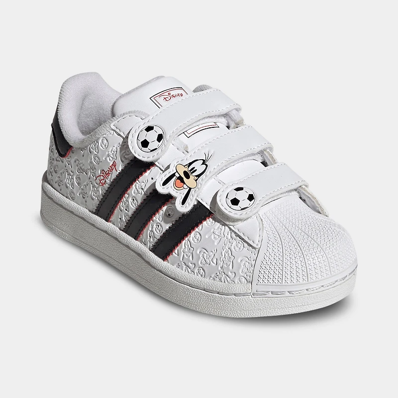 adidas Children's Superstar II White / Black - Red