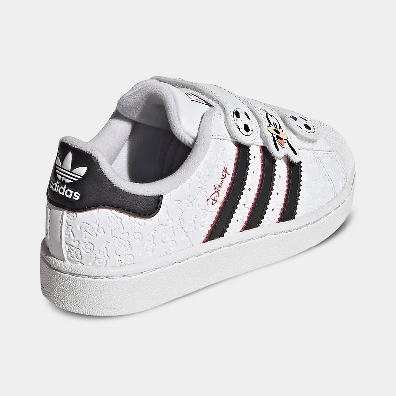 adidas Enfant Superstar II Blanc/Noir - Rouge