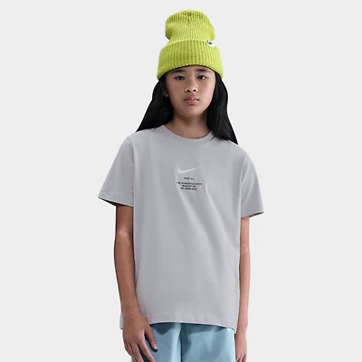 Nike Sportswear Junior Boys' Athletic Tee Light Smoke Grey / White