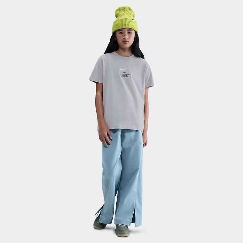 Nike Sportswear Junior Boys' Athletic Tee Light Smoke Grey / White