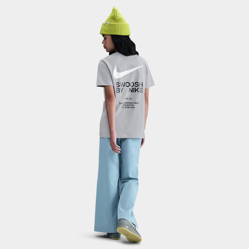 Nike Sportswear Junior Boys' Athletic Tee Light Smoke Grey / White