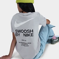 Nike Sportswear Junior Boys' Athletic Tee Light Smoke Grey / White