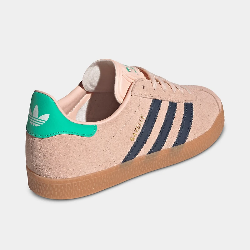 adidas Juniors' Gazelle Blush Pink / Night Indigo - Hi-Res Green