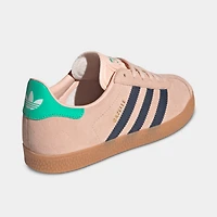 adidas Juniors' Gazelle Blush Pink / Night Indigo - Hi-Res Green