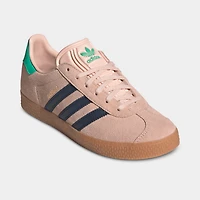 adidas Juniors' Gazelle Blush Pink / Night Indigo - Hi-Res Green