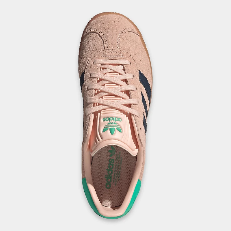 adidas Juniors' Gazelle Blush Pink / Night Indigo - Hi-Res Green