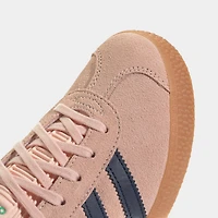 adidas Juniors' Gazelle Blush Pink / Night Indigo - Hi-Res Green