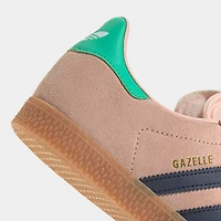 adidas Juniors' Gazelle Blush Pink / Night Indigo - Hi-Res Green