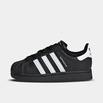 adidas superstar II pour enfant - Noir / Blanc