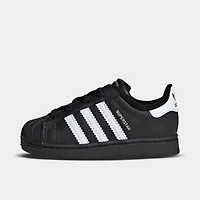 adidas superstar II pour enfant - Noir / Blanc