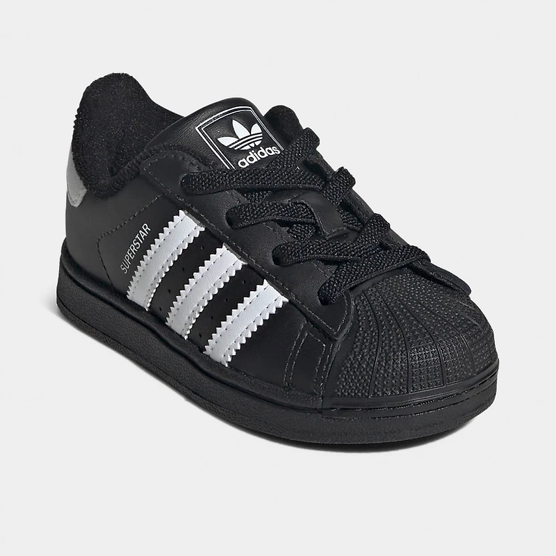 adidas superstar II pour enfant - Noir / Blanc