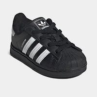 adidas superstar II pour enfant - Noir / Blanc