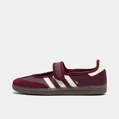 adidas Women's Samba Jane Maroon / Cream White - Gold Metallic