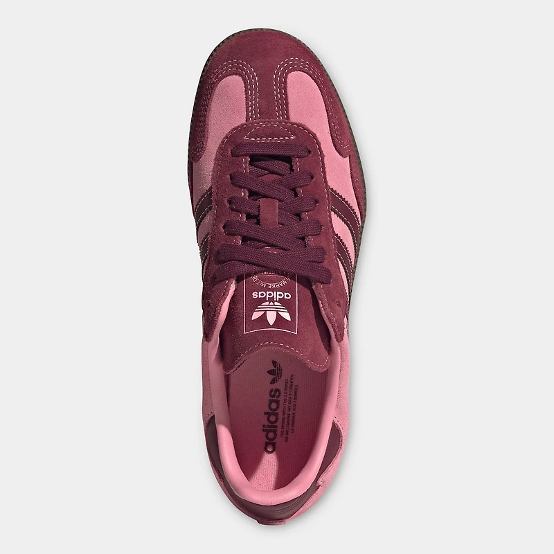 adidas Femmes Samba Rose Étincelle / Rouge Ombre - Gomme