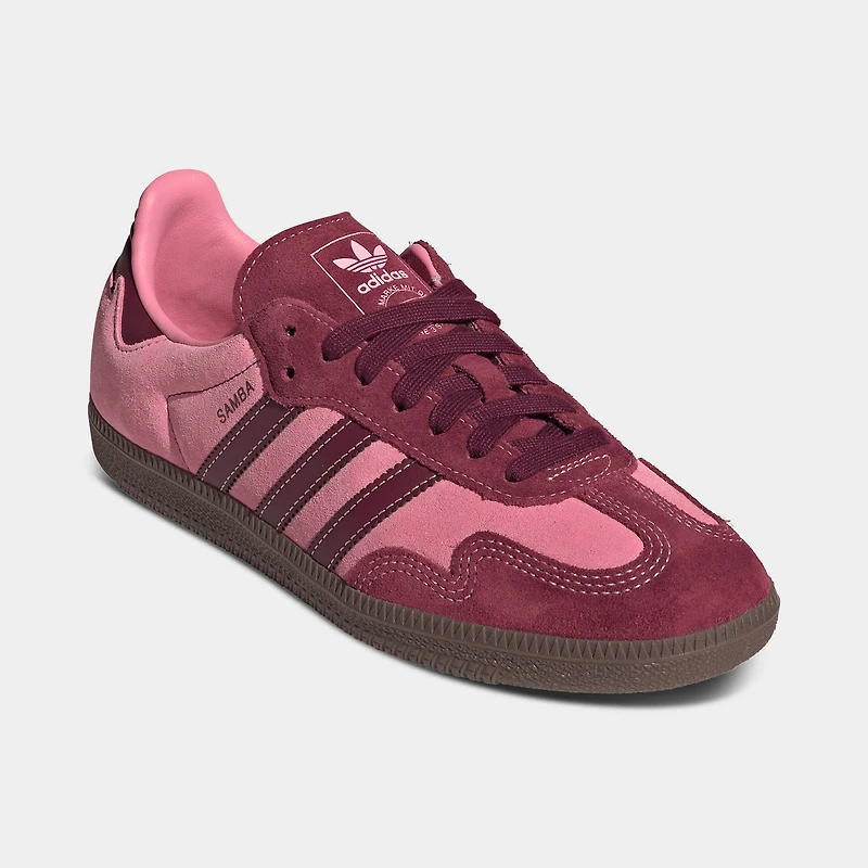 adidas Femmes Samba Rose Étincelle / Rouge Ombre - Gomme