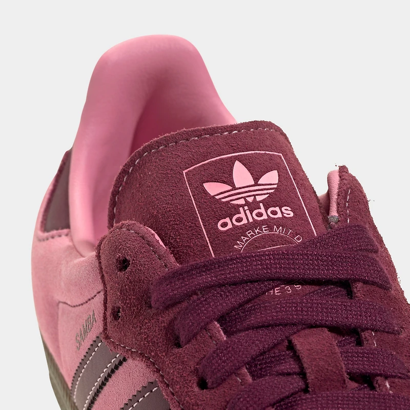 adidas Femmes Samba Rose Étincelle / Rouge Ombre - Gomme