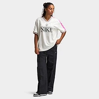 Nike Sportswear Women's V Neck Jersey Sail / Playful Pink