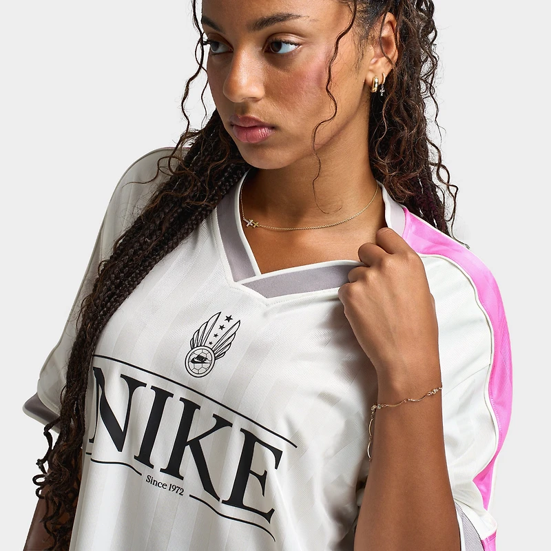 Nike Sportswear Women's V Neck Jersey Sail / Playful Pink